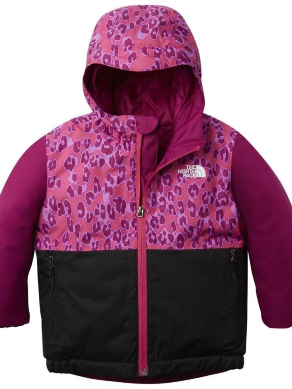 The North Face Kid's Todd Snowquest Leopard-Print Insulated Jacket, Sz 4T